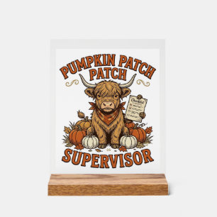 Superviseur de la section citrouilles Vache Highla