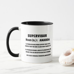 Supervisor-Definition-Office-Mitarbeiter Tasse