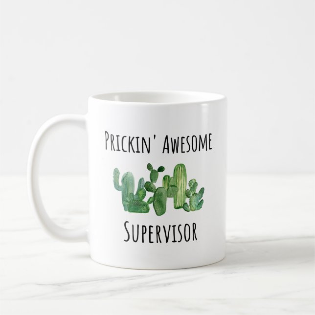 Supervisor-Wertschätzung danke Ihnen Geschenkidee Kaffeetasse (Links)
