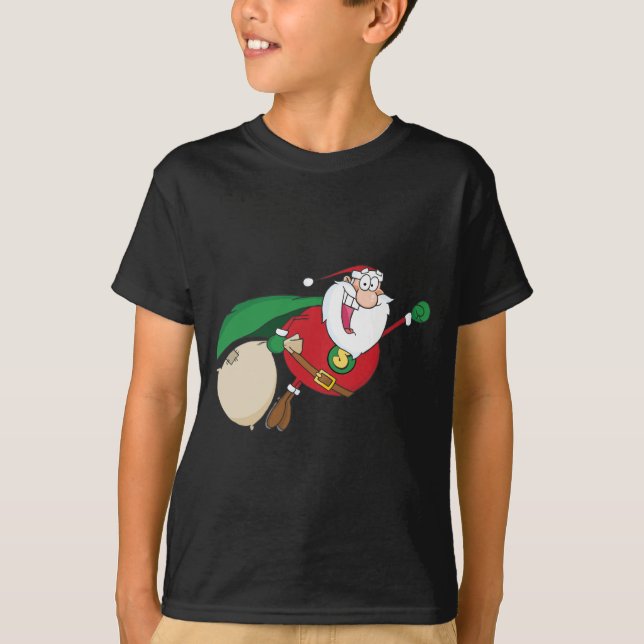 Superweihnachtsmann-Fliege T-Shirt (Vorderseite)