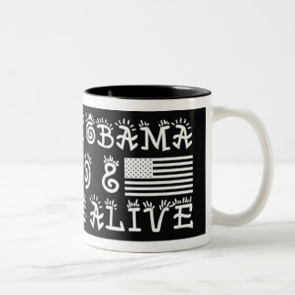 SUPORT BARACK OBAMA KAFFEE-TASSE ZWEIFARBIGE TASSE