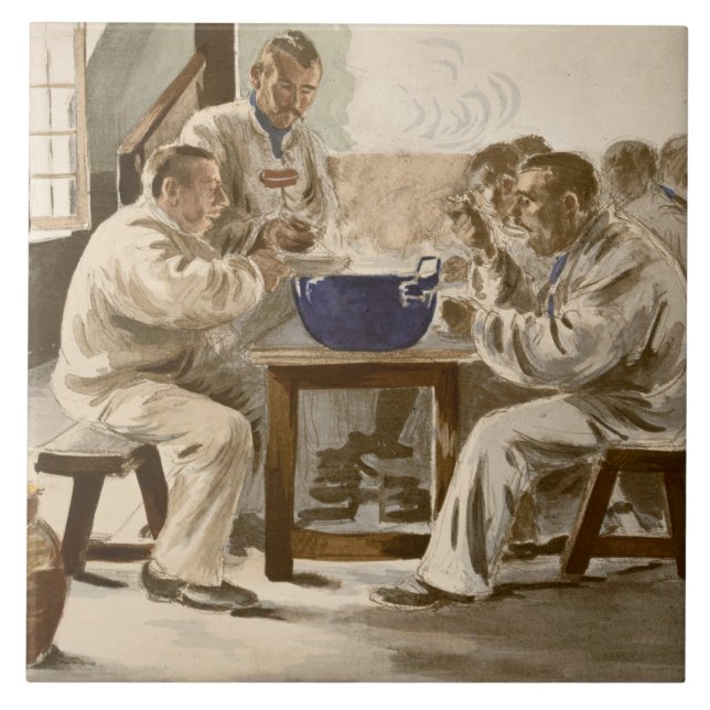 Suppe an den Kasernen, von 'L'Estampe Moder essen Fliese (Vorderseite)
