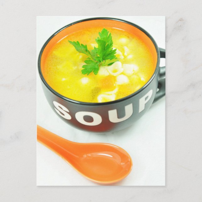 Suppe Postkarte (Vorderseite)