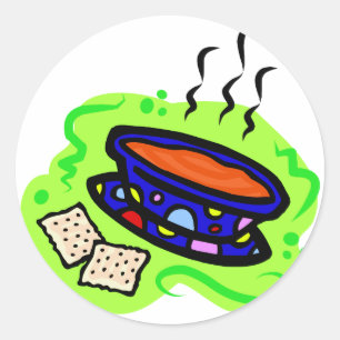 Suppe Runder Aufkleber
