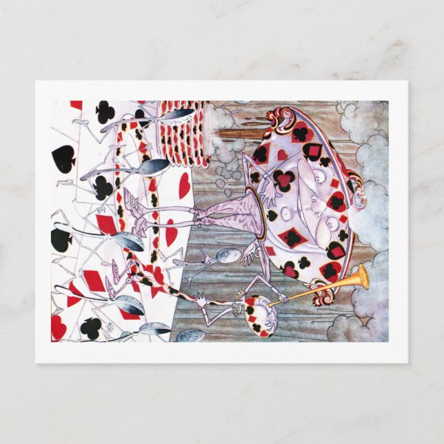 Suppe, Schöne Suppe aus der Alice im Wunderland Postkarte (Vorderseite)