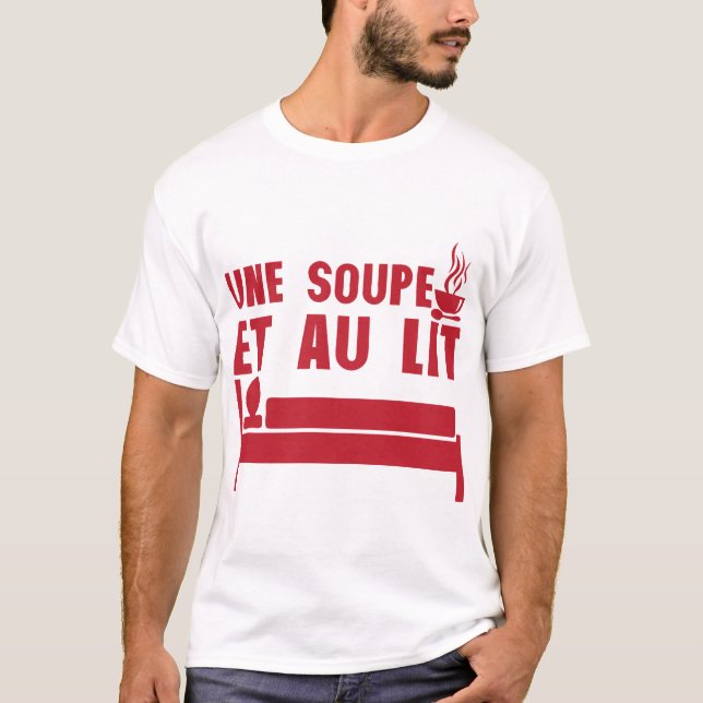 Suppe und Zitat T-Shirt (Vorderseite)