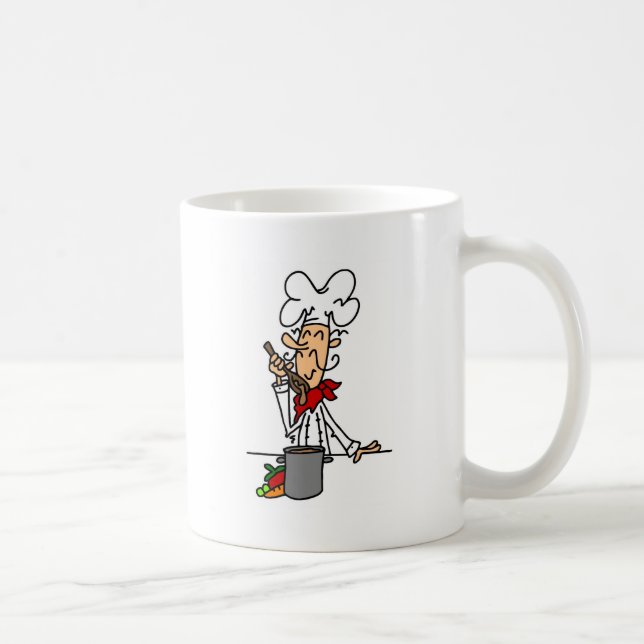 Suppen-Kochs-T - Shirts und Geschenke Kaffeetasse (Rechts)