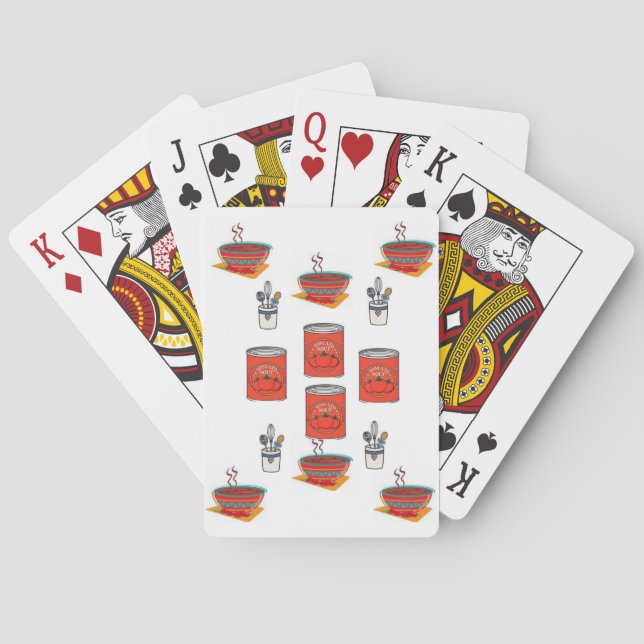 Suppen Spielkarten Deck (Rückseite)