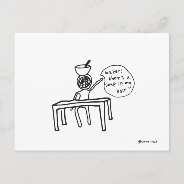 Suppenkarte Postkarte (Vorderseite)