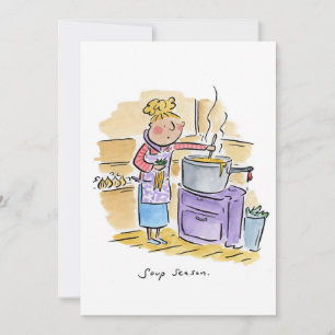 Suppensaison Feiertagskarte