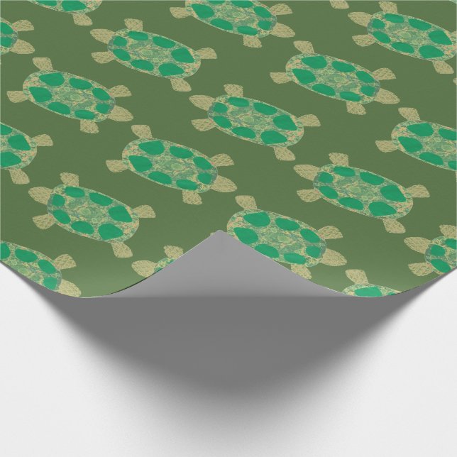 Suppenschildkröte-Packpapier Geschenkpapier (Ecke)