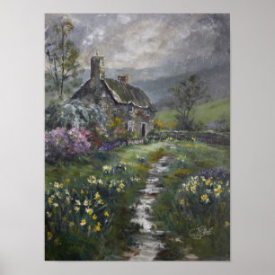 "Suppentag - Ein englisches Cottage" Poster