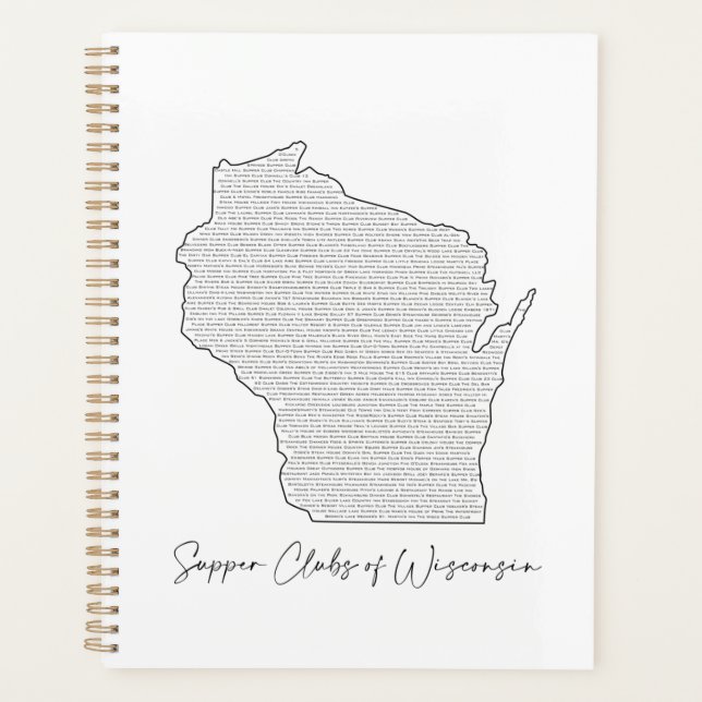 Supper Clubs of Wisconsin Planer (Vorderseite)