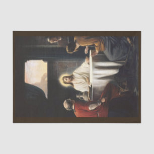 Supper in Emmaus von Carl Bloch Seidenpapier