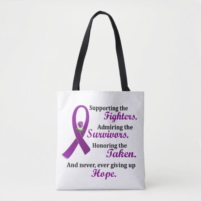 Support Admire Honor 2 Pancreatic Cancer Alzheimer Tasche (Vorderseite)