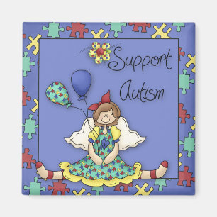 Support Autism Fridge Magnet