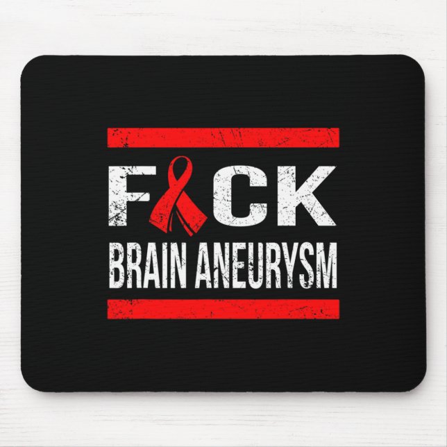 SUPPORT BRAIN ANEURYSM AWARENESS T - SHIRT MOUSEPAD (Vorne)