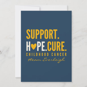 support de cancer infantile Carte d'invitation per