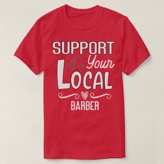 Support de votre barbier local Essential TShirt Cl (Design devant)