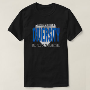 Support-Diversity in meiner Schule nach Maß T-Shirt