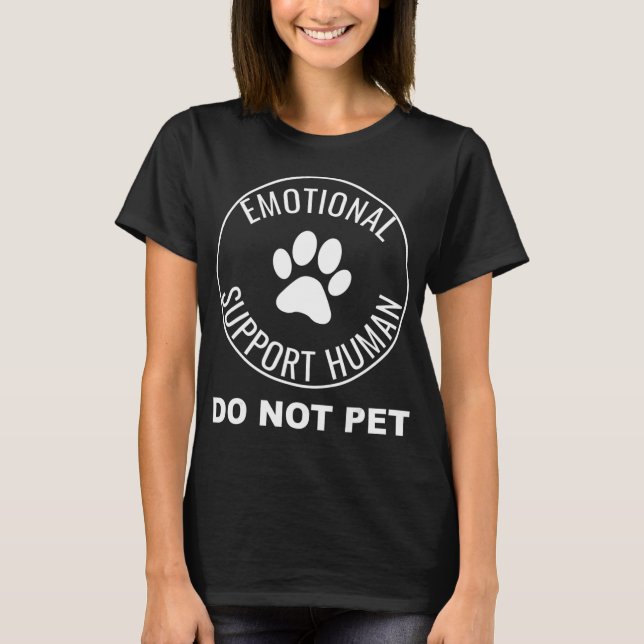 Support émotionnel Chien de service de T-shirts hu (Devant)