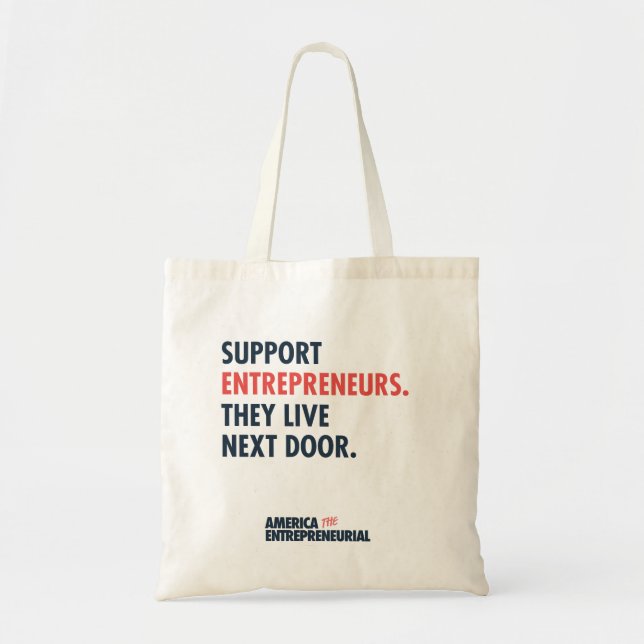 Support Entrepreneurs Tote Bag Tragetasche (Vorne)