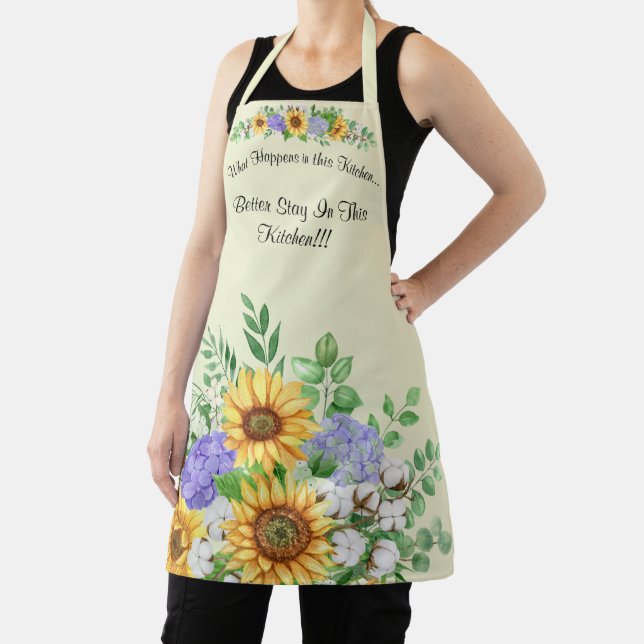 Support féminin mignon partout sur papier tablier (Insitu)