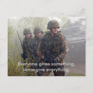 Support für unsere Troops Postkarte