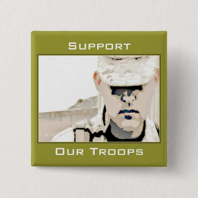 Support für unseren Troops-Button Button (Vorderseite)