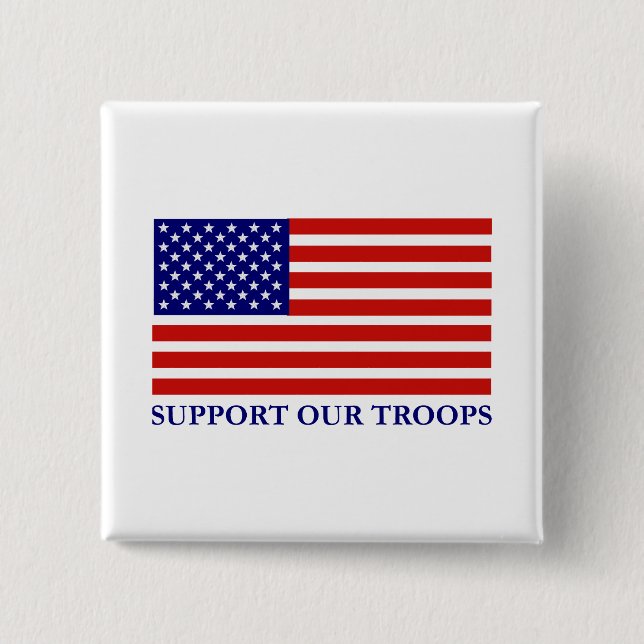 Support für unseren Troops-Button Button (Vorderseite)