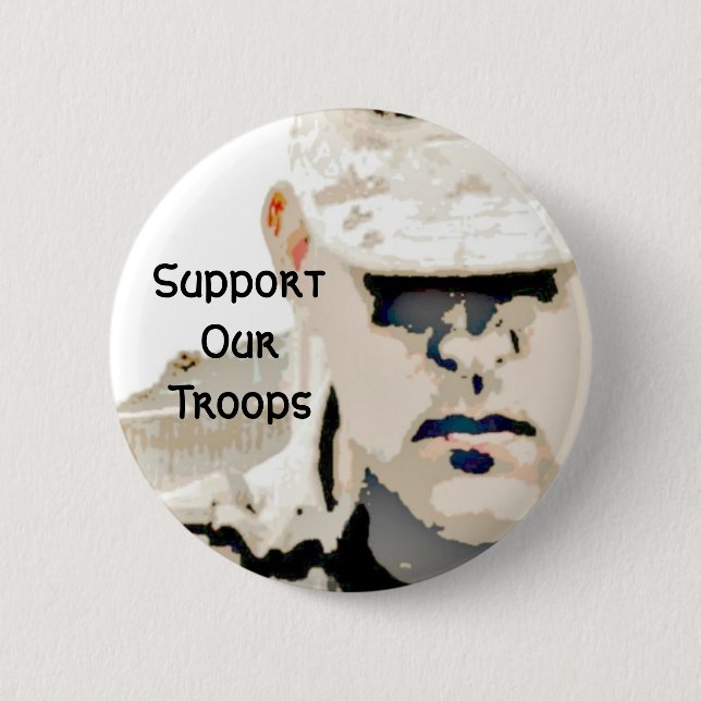 Support für unseren Troops-Button Button (Vorderseite)