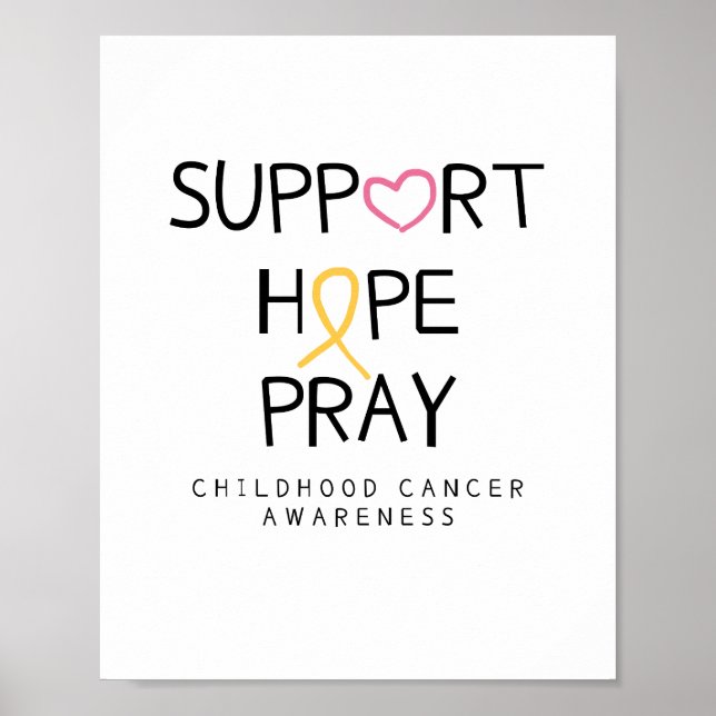 support.hope.pray. cancer Affiches et imprimés (Devant)
