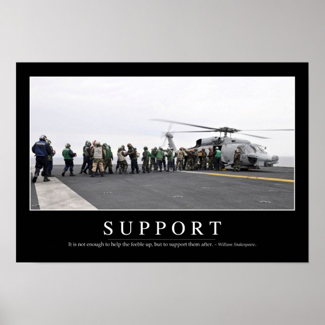 Support: Inspiration Zitat Poster (Vorne)