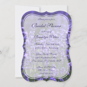 Support Invitation Lavender personnalisé
