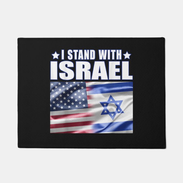 Support Israel I Stand with Israel  Fußmatte (Vorderseite)