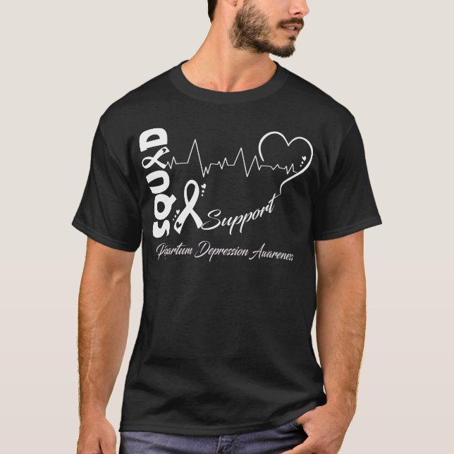Support-KOPF POSTPARTUM-DEPRESSIONSBEWUSSTSEIN T-Shirt (Vorderseite)