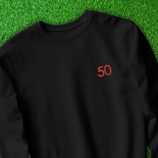 Support-Lüfter für Fußball-Mama Jersey Besticktes Sweatshirt