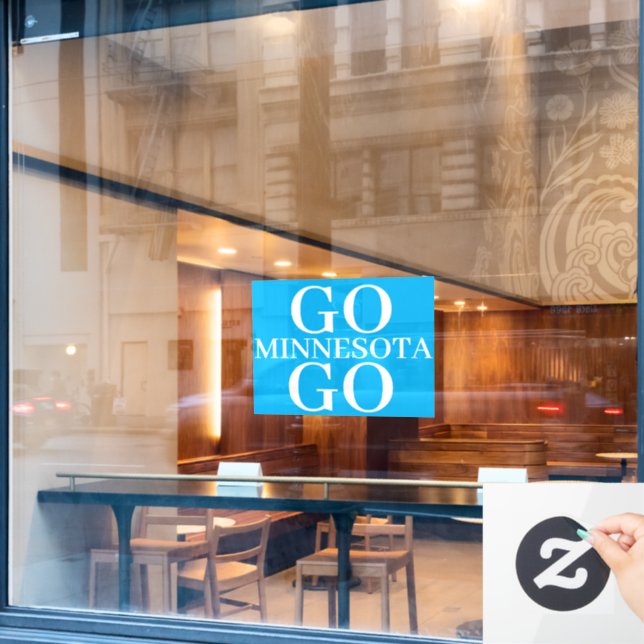 support Minnesota window cling Fensteraufkleber (Café-Fenster)