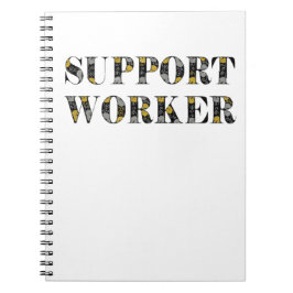 Support-Mitarbeiter-Notebook Notizblock
