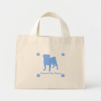 Support Mops Rescue Blue Mops Dots Tote Tasche