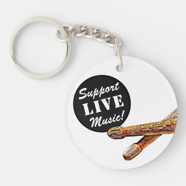 Support Musique Live Sticks Musician Band Merch (Devant)