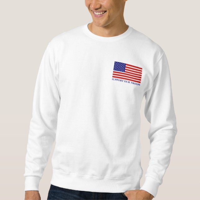 Support Nos Troupes Drapeau Sweatshirt (Devant)