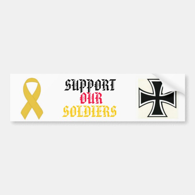 SUPPORT OUR  SOLDIERS AUTOAUFKLEBER (Vorne)