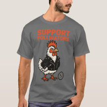 Support Polinators Cool Rooster in Leather Jacket