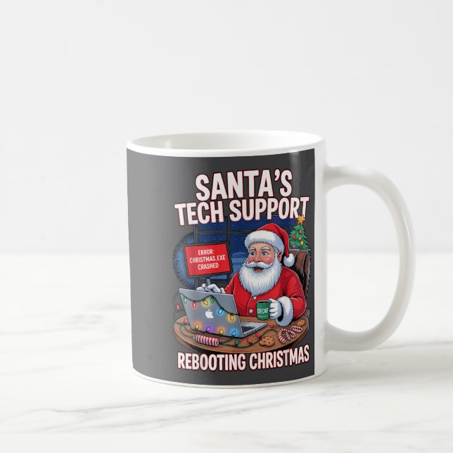 Support Rebooting s Santa Tech Vibes Kaffeetasse (Rechts)