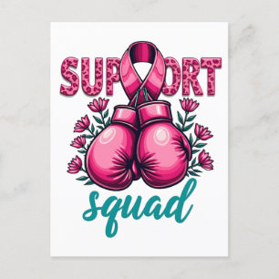 Support Squad Brustkrebs-Sensibilisierungskiste Postkarte