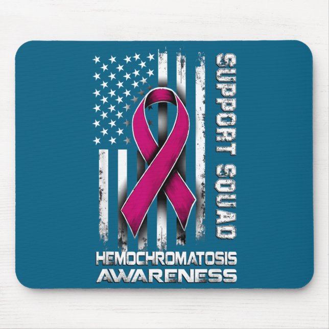 Support Squad Hemochromatosis Awareness Joke Mousepad (Vorne)