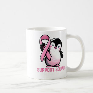 Support Squad Ich bin für Sie da Pinguin Brust Kaffeetasse