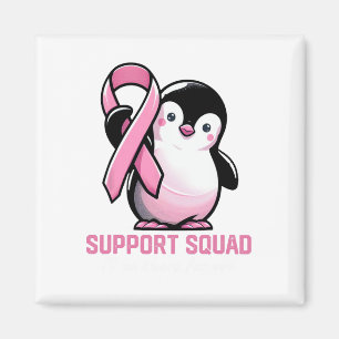 Support Squad Ich bin für Sie da Pinguin Brust Magnet