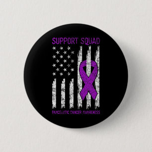 Support Squad - Lila Bauchspeicheldrüsenkrebs-Bewu Button